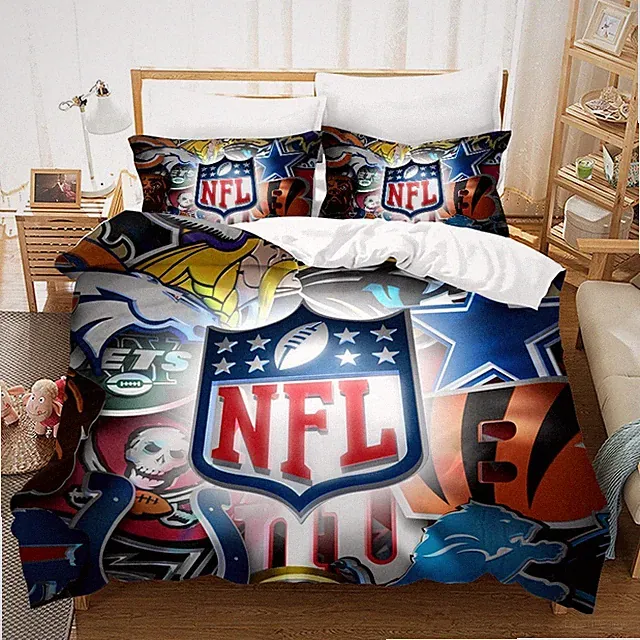 3D American Football Quilt Cover Set Bedding Sets Pillowcases