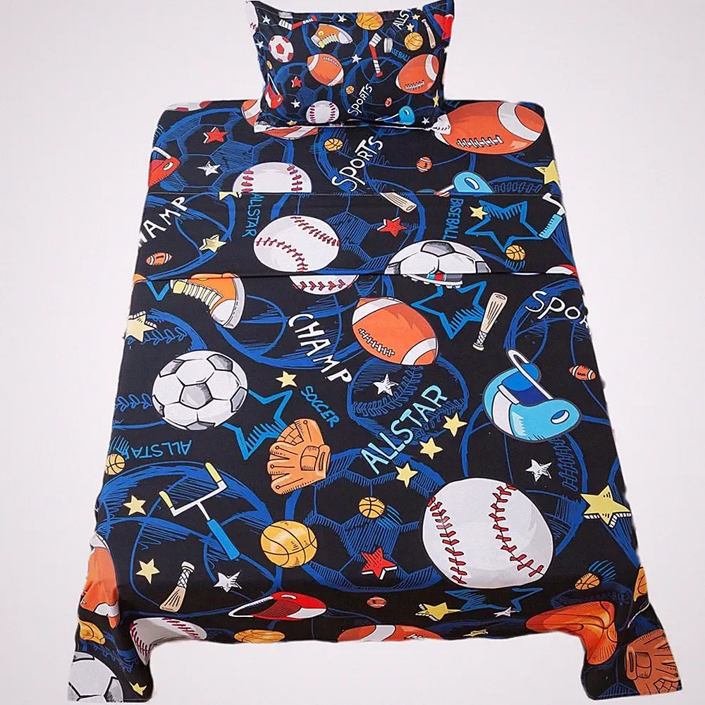 ADASMILE A & S Sports Sheets Twin Size for Boys Kids Football Sheets Set for...