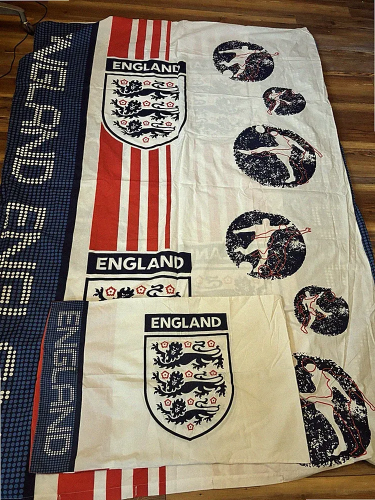 England Football Club Twin Duvet Cover/ PillowCase Quilt /Cover Bedding Set