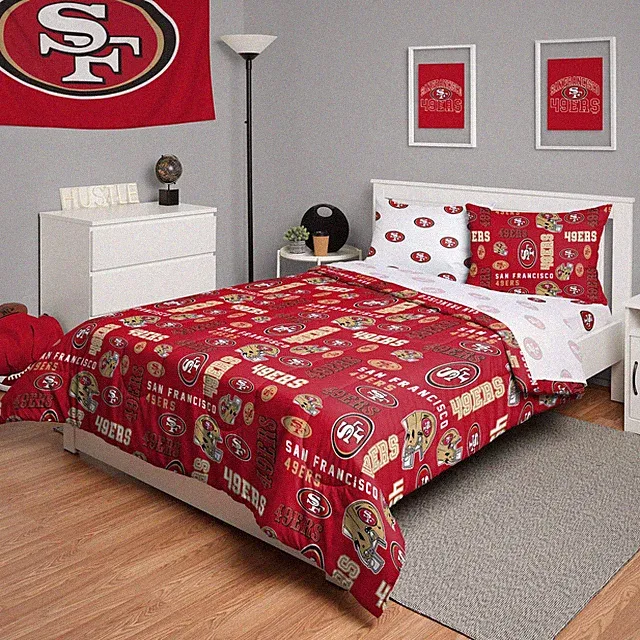 FOCO Unisex-Adult NFL Team Logo Bed in a Bag Comforter, Sheets, Pillow Cases...