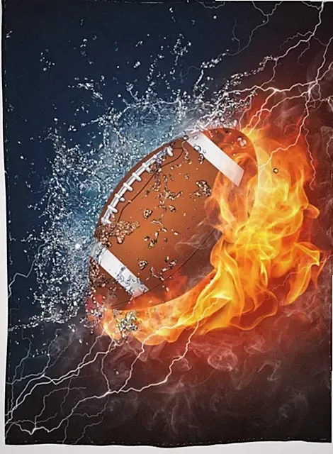 Football Super Soft Throw Blanket 40" X 50" B15
