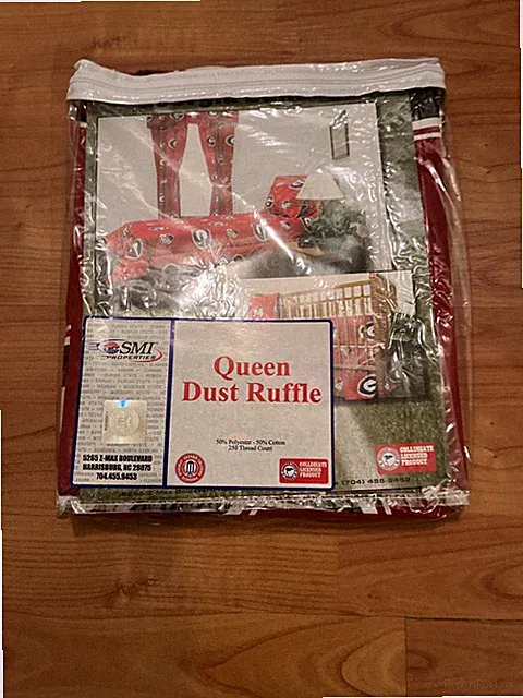 Georgia Bulldogs Dust Ruffle Bed Skirt, Queen