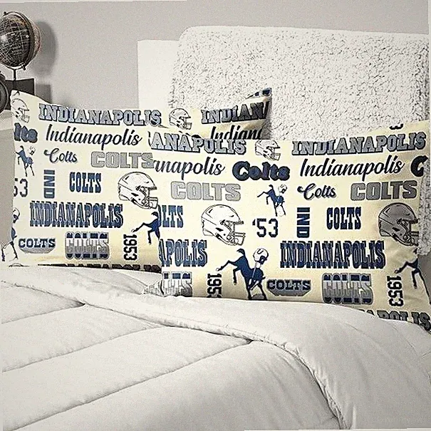 Indianapolis Colts NFL Football Pillow Cases 20 x 30 in - Set of 2 New by Foco