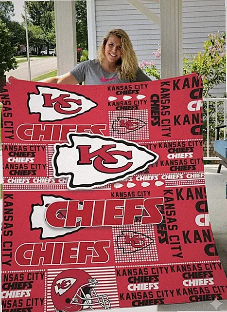 K.C.C Gameday Velveteen Blanket Cozy soft Home Décor Football Fan Gift