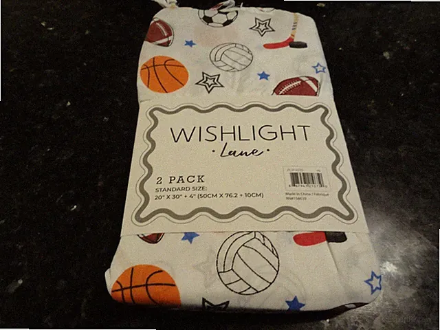 new 2 Standard Pillowcases ALL SPORTS football soccer basketball hockey baseball