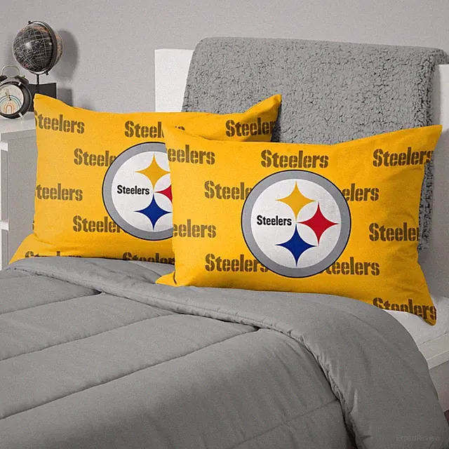 NFL Team Color Big Logo Bedding Standard 2-Pack Pillowcases