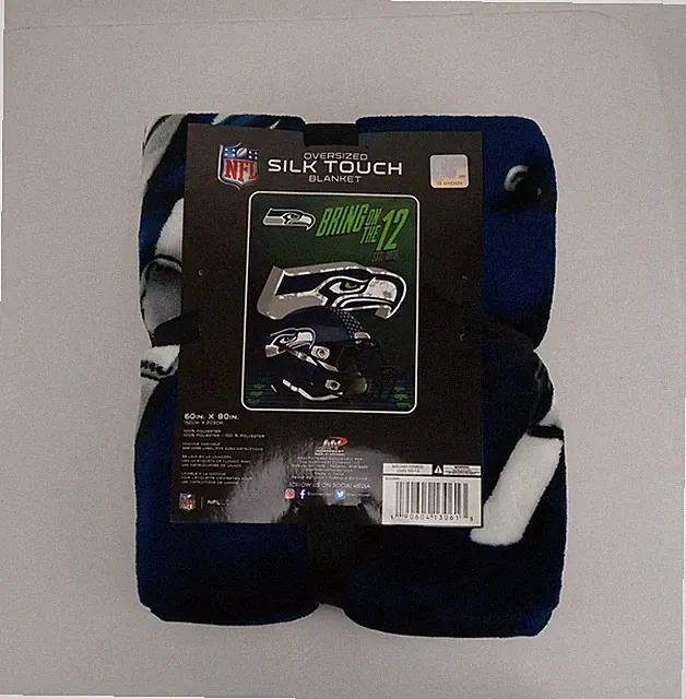 Official Licensed NFL Bedding Queen Size Blanket 60 x 80 in Seattle Seahawks