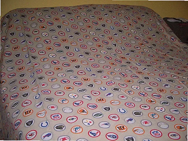Pottery Barn Football Duvet Queen Size Football Duvet NFL Logo Tan Full / Queen