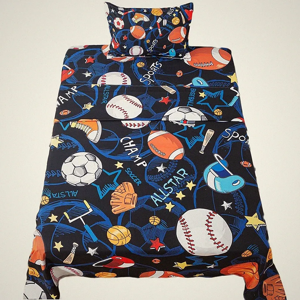 Sports Sheets Twin Size for Boys Football Sheets Set for Teens 3 Piece Footba...