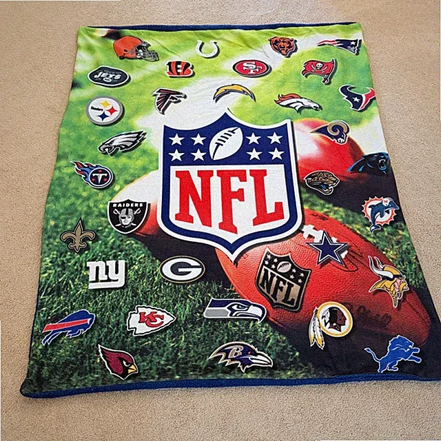 The Northwest Company NFL Shield Throw Blanket 47x56 All Team Logos